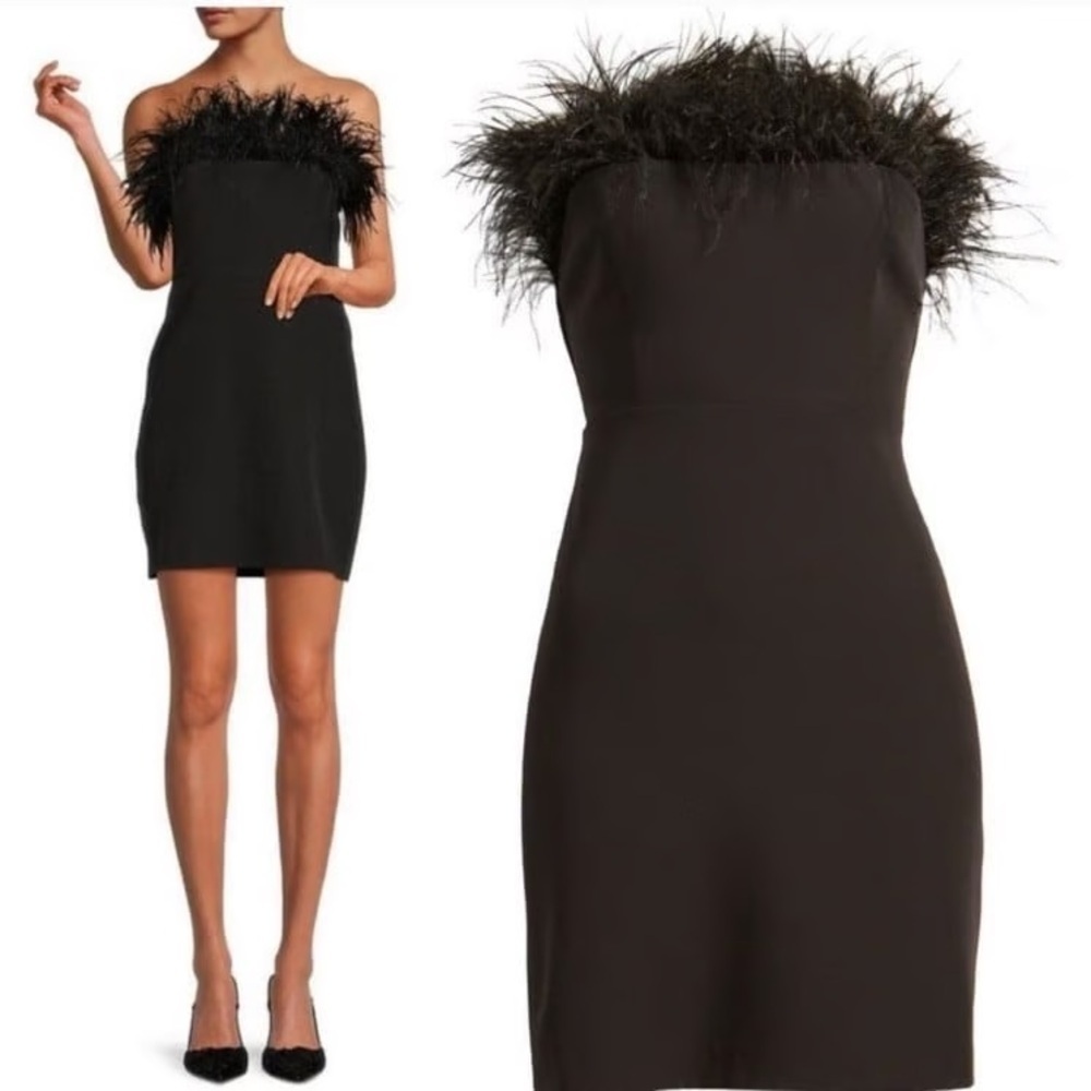 Feather Trim Strapless Minidress
Sam Edelman